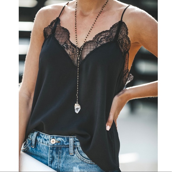 RE-STOCK “Savannah” Lace cami black - Picture 4 of 5